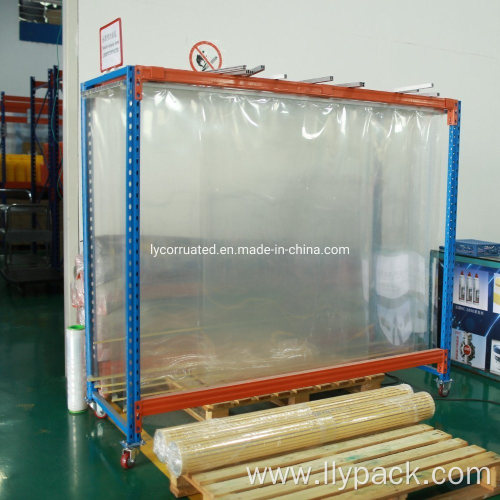 Printing Industrial Warehouse Metal Frame Hanging Rack